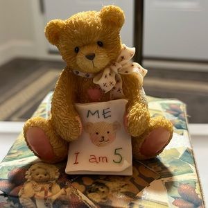 Birthday 5️⃣ figurine. Cherished Teddies 911291 “Color Me 5”